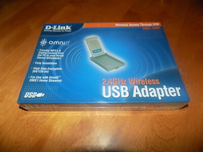 D-LINK DWL-120R Wireless USB Adaptor 2.4GHz Omnifi Devices Network NEW SEALED 