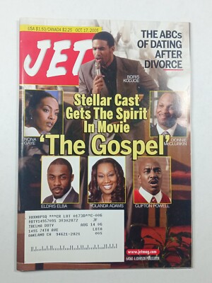 Jet Magazine Divorced Dating Gospel Movie Cover Black Interest October 17, 2005