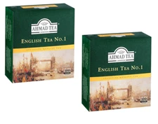 2 PACK  ENGLISH Tea N1 Black AHMAD 100 Tea Bags