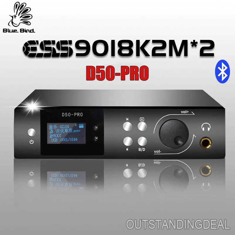 overtro Stedord bevægelse D50-PRO Bluetooth USB DAC Headphone Amplifier Hifi DAC Decoder Dual 9038Q2M | eBay overtro Stedord bevægelse D50-PRO Bluetooth USB DAC Headphone Amplifier Hifi DAC Decoder Dual 9038Q2M | eBay