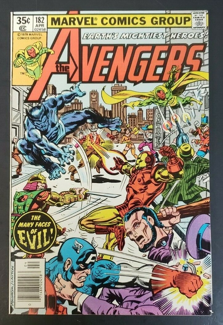 1979 VINTAGE *THE AVENGERS* MARVEL COMIC BOOK APR. #182 35