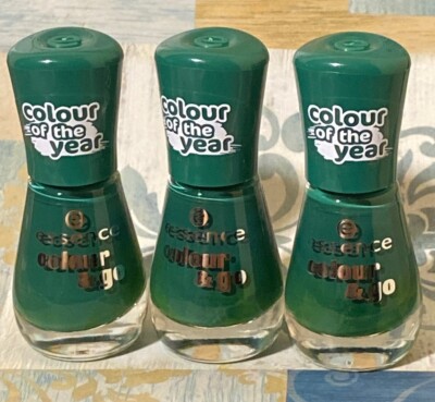 Lot Of 3 Essence Colour & Go Nail Polish  Green & grundge 159 