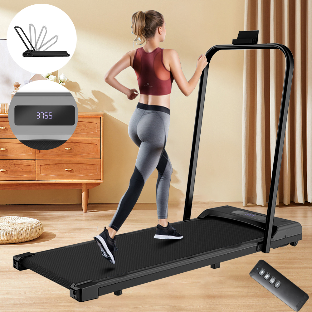 Black Electric Treadmill Pad Running Walking Machine Home Gym