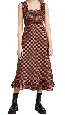 seersucker ganni dress