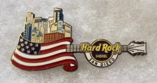 HARD ROCK HOTEL SAN DIEGO COUNTRY FLAG SKYLINE GUITAR SERIES PIN # 95466