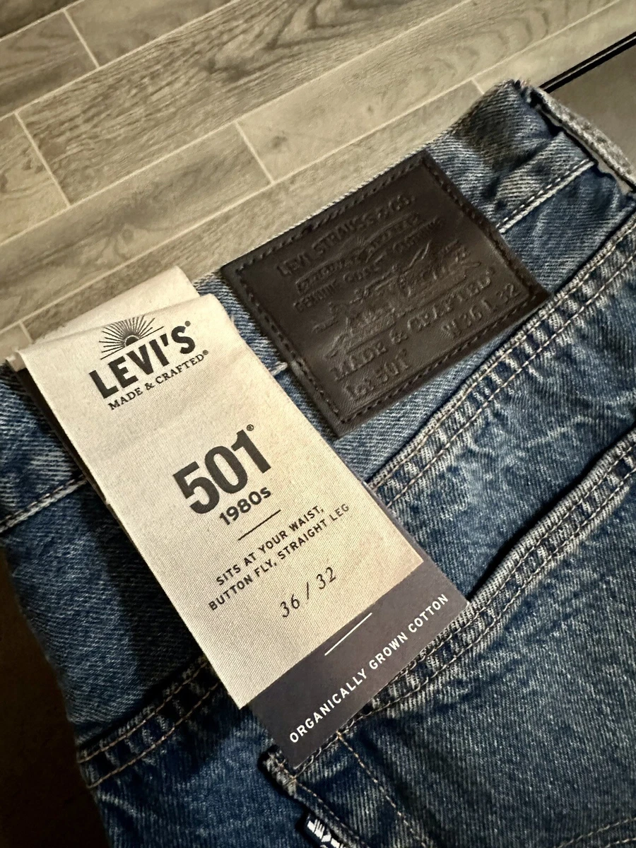 LEVI’S Made & Crafted 501 Selvedge Denim 1980’s NWT Mens 36x32 MRSP $228