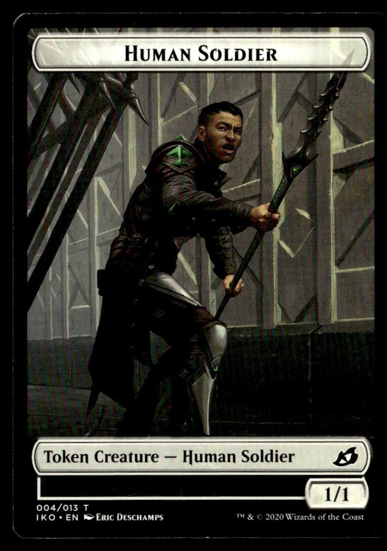 2020 Ikoria Lair of Behemoths Common Human Soldier Token #4 MTG