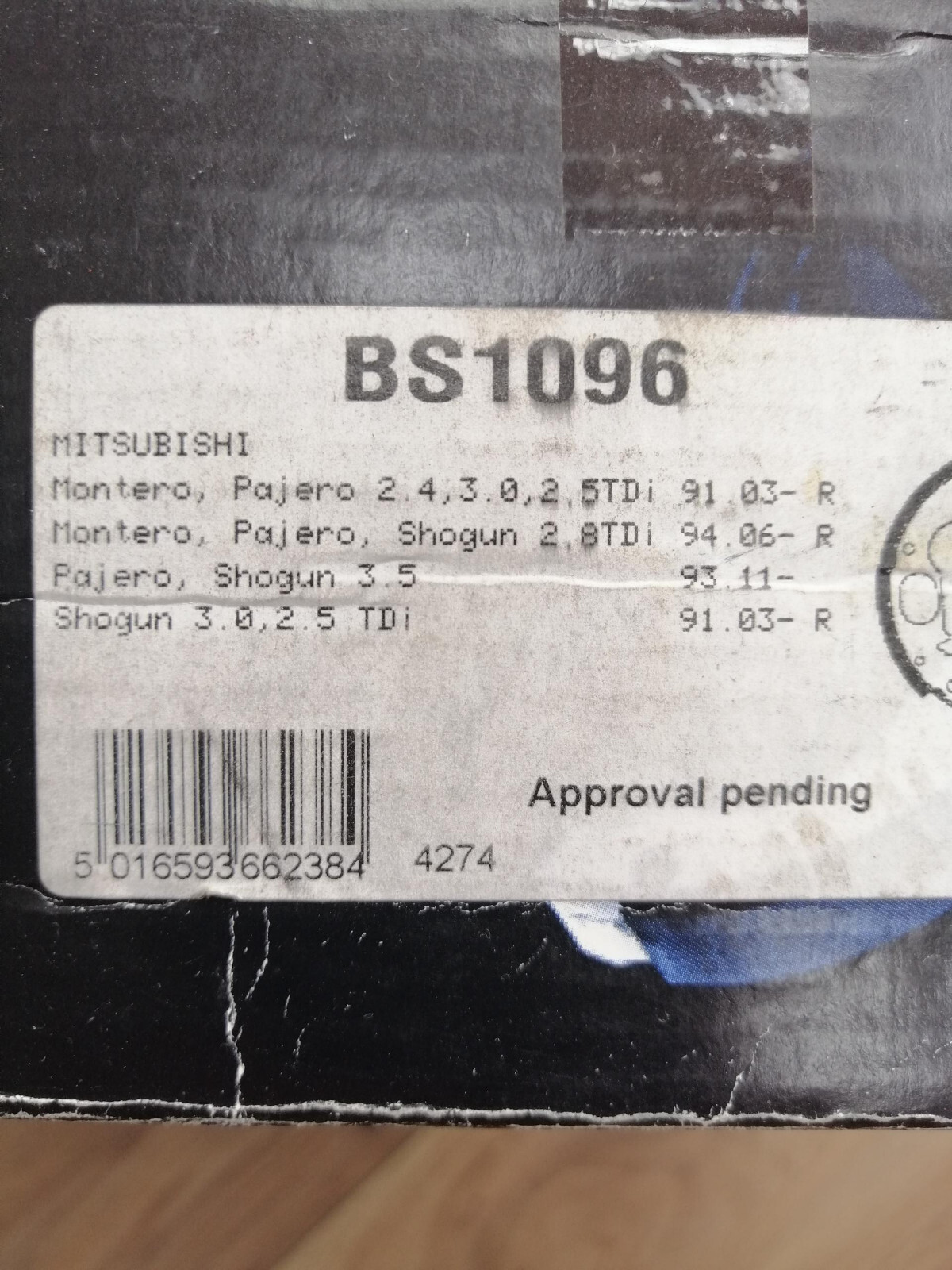 Juego de zapatillas de freno de estacionamiento QH BS1096 traseras se adaptan a Mitsubishi SHOWGUN II PAJERO