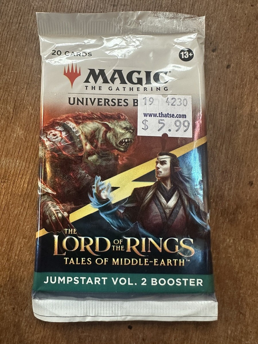 Mtg Lord Of The Rings Jumpstart Vol. 2 EMPTY PACK WRAPPER No Cards