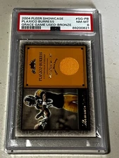 2004 Fleer Showcase Grace Plaxico Burress #SG-PB /100 PSA 8 NM-MT Bronze Insert