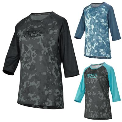 iXS Damen Jersey 3/4 Carve Fahrrad Trikot MTB Mountainbike Atmungsaktiv