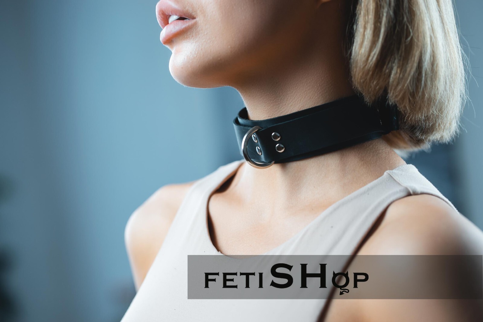 choker and leash