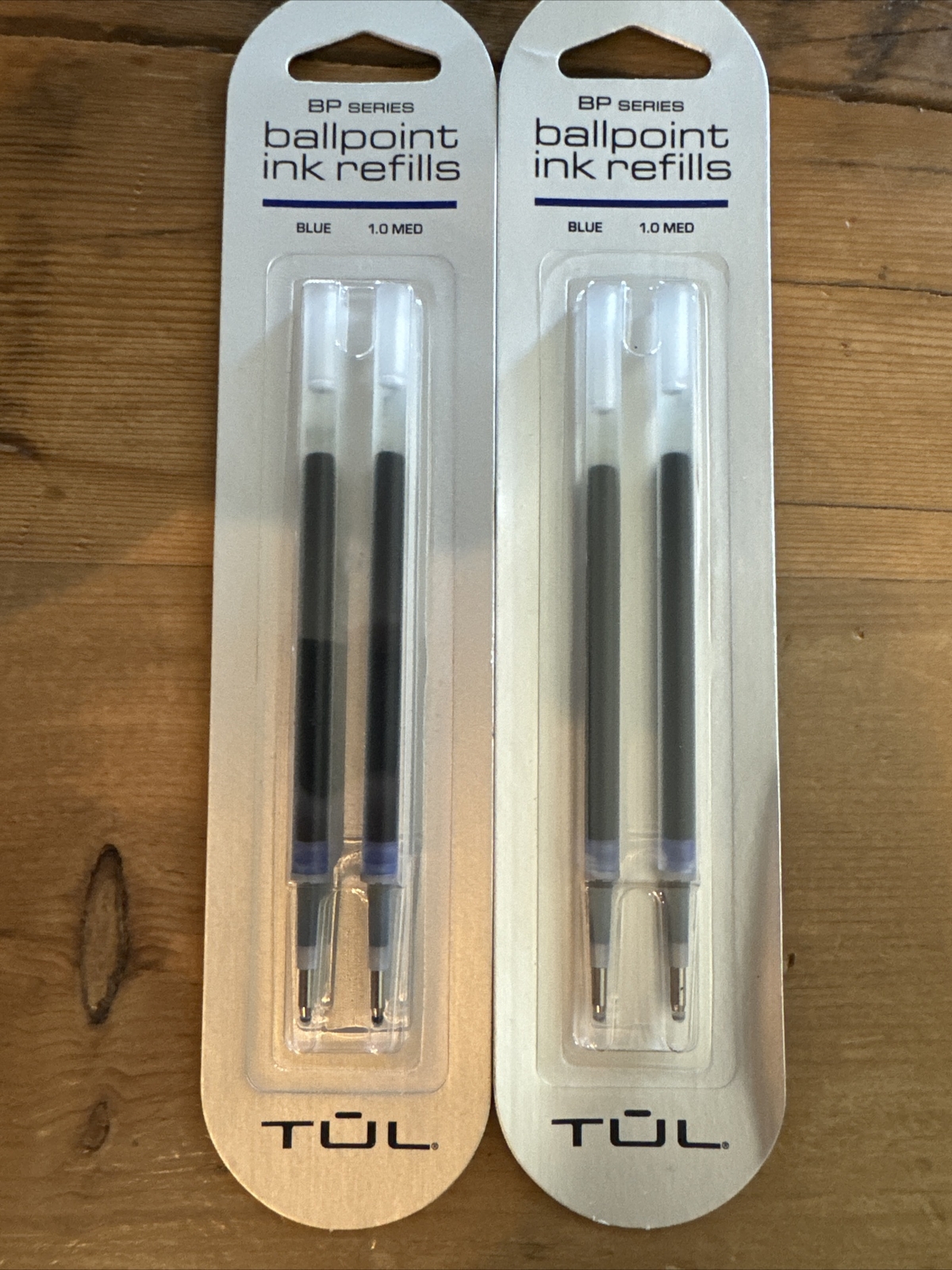 4 TUL Gel Pen Refills Medium Point 1.0MM BLUE Ink 2 Packs GL Refills