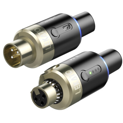 LEKATO 5,8GHz Wireless Mikrofone Funkmikrofon Drahtlos Funksystem XLR Plug On 
