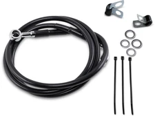 Drag Specialties Extended Stainless Steel Front Brake Line Kit 1741-2582
