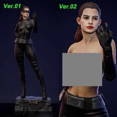 3D Print 2Versions Catwoman Garage Kit Figure Model Kit Unpainted Unassembled GK