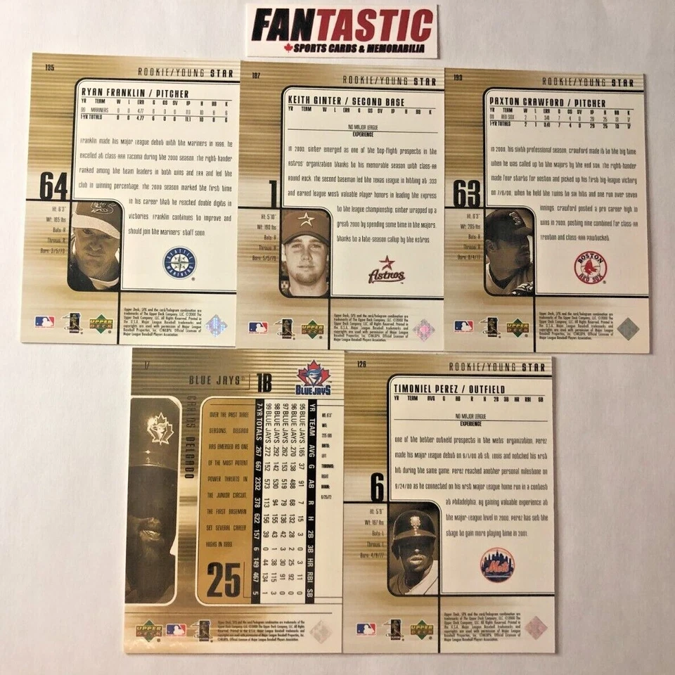 2000 Upper Deck SPx Baseball Card YOU PICK - Image 2 of 2