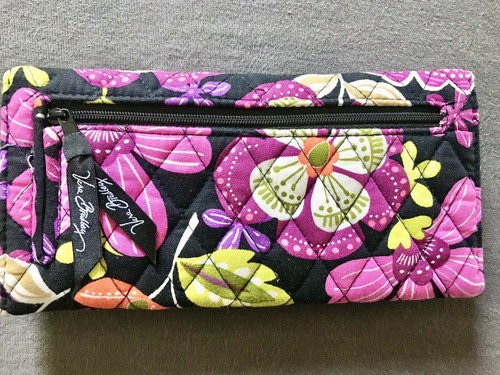 Vera Bradley Pirouette Pink Pattern Trifold Wallet HARD TO FIND ITEM - Picture 3 of 11