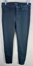 Women's Liverpool Los Angeles Greenish Black Pants Slim Ankle Mid Rise Sz 0/25
