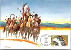 Dr Jim Stamps 25C Shoshone American Indian Headdress First Day Issue Max Card
