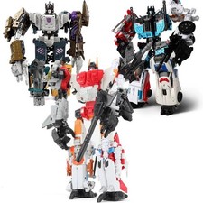 Figura combinata Hzx 5 in 1 Transformers Idw G1 Defensor Bruticus Superion 33 cm