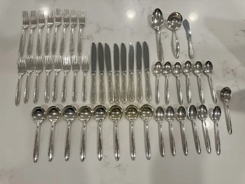 48 Pc Towle Madeira Sterling Silver Flatware Set w Chest Service for 8