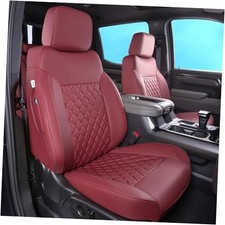 Custom Fit Silverado  GMC Sierra Seat Covers,2 Front Pair SG-A Wine Red