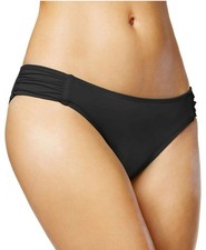 Bar III Tab-Side Hipster Bikini Swim Bottom Size XL Black