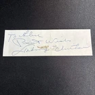 Johnny Unitas, Autographed Piece Of Paper (Scarce / Vintage) Colts