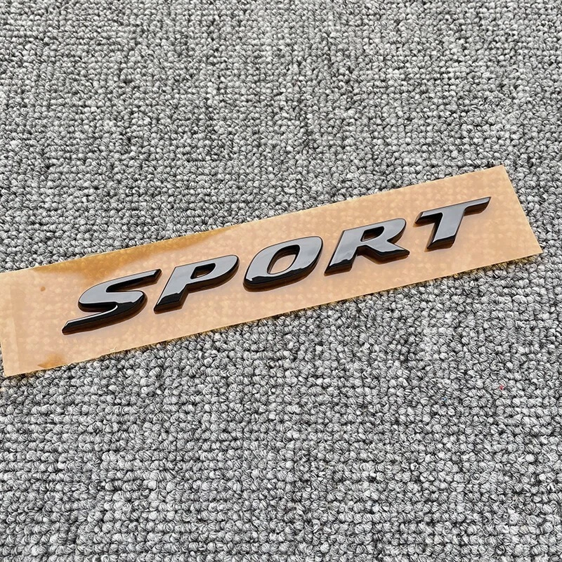 Fit For Honda Civic Sport Rear Trunk Letter Badge Emblem Nameplate Gloss Black - Imagem 2 de 4