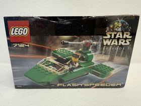 LEGO Star Wars 7124 Flash Speeder PRE-OWNED 100% Complete + Manual & Rebagged
