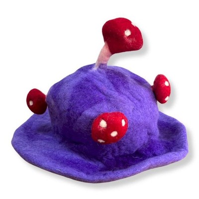 Pilzhut aus Filz - Dreamy Purple Haze