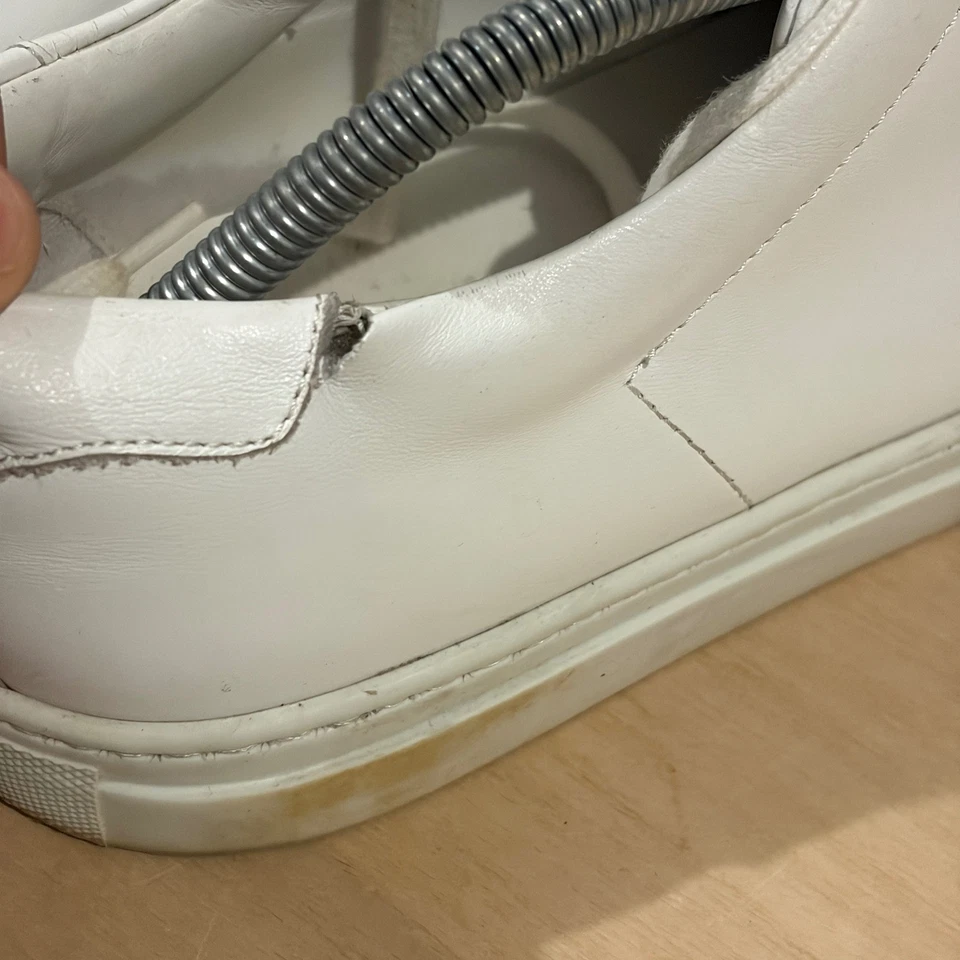 Artisan Lab Essential Sneakers Shoes White Leather Made in Italy Men Size 43 - Image 4 of 4