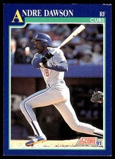 Andre Dawson 1991 Score #445 Chicago Cubs MLB READ FREE SHIPPING AutographDen