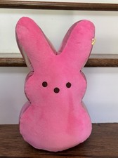Peeps Limited Edition Pink 2Tone Easter Bunny 12  Plush Brand New 