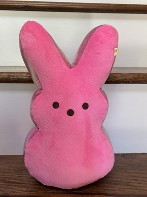 Peeps Limited Edition Pink 2Tone Easter Bunny 12  Plush Brand New!