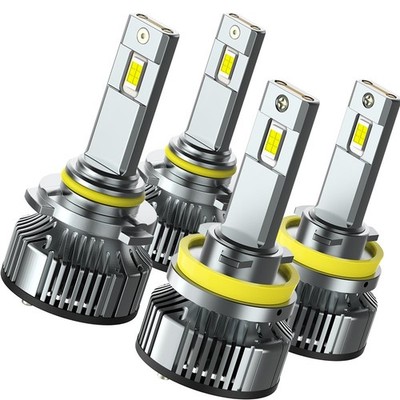 4X AUXITO H11 9005 Combo LED Headlight Bulb High Low Beam SUPER BRIGHT 60000LM B