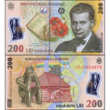 ROMANIA 200 Lei 2018/2022 Polymer - UNC - Pick 122l