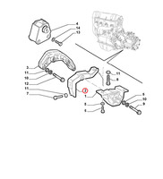 Originale MotoraufhäNgung Halterung FüR Fiat Seicento 46511481