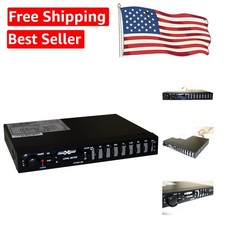 Compact 7 Band Stereo Graphic Equalizer with Fader Control for Audiophiles