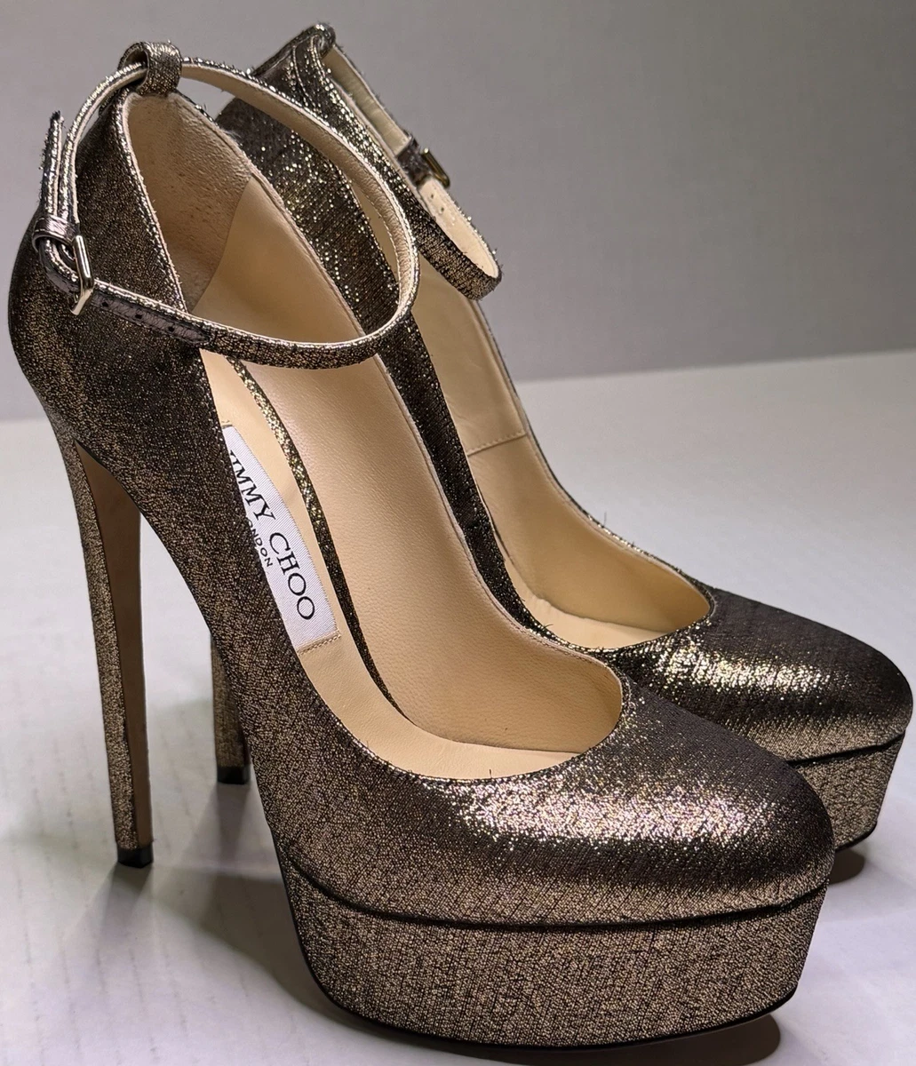 Jimmy Choo Women's Ankle Strap Gold for sale | eBay