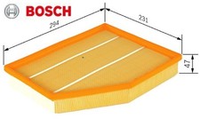 BOSCH 1457433094 Luftfilter Luftfiltereinsatz für BMW 