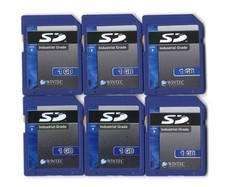 Lot Of 6x Wintec Industries Industrial Grade 1GB SD Camera Memory Cards