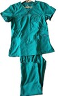 Scrub Set for Women - Curved V-Neck Scrub Top & Tapered Drawstring — photo 1