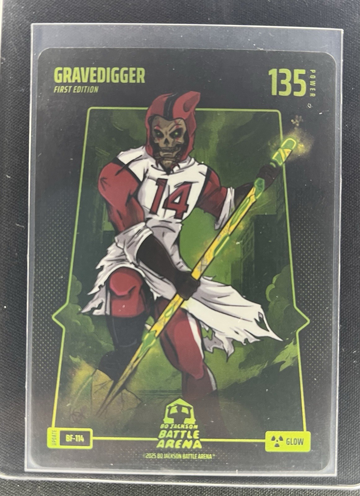 2025 Bo Jackson Battle Arena Update BATTLE FOIL GLOW # BF-114 GRAVEDIGGER Diggs