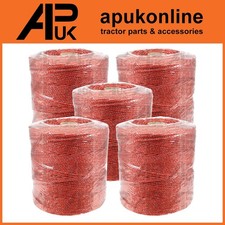 5x 500m 2.5mm Electric Fence Poly Wire Polywire RED Sheep Goat Fencing Energizer