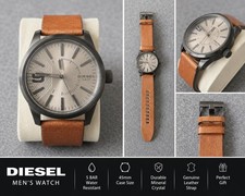 Image of Diesel Rasp Men's Brown Leather Strap Watch