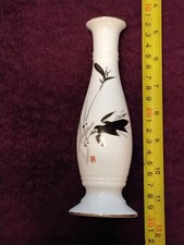 Small vase black white design bamboo bird chop made in China with AVIATION MARK?