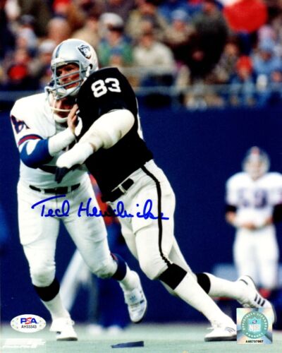 Ted Hendricks autographed signed 8x10 photo NFL Oakland/Los Angeles Raiders PSA - Picture 1 of 1
