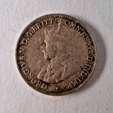 1915 Australian 3 Pence Coin VF